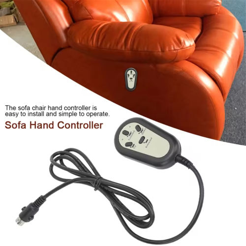 12V-24V 5pin Electric Recliner Chair Sofa 4 Button Remote Control Hand Switch Controller for Dual Motor 2