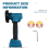 Mini Angle Grinder 3 Inch Cordless Polishing Machine Cutting Grinder+2 Disc Power Tool for 18V Battery 8