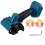 Mini Angle Grinder 3 Inch Cordless Polishing Machine Cutting Grinder+2 Disc Power Tool for 18V Battery 11