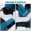 Mini Angle Grinder 3 Inch Cordless Polishing Machine Cutting Grinder+2 Disc Power Tool for 18V Battery 9