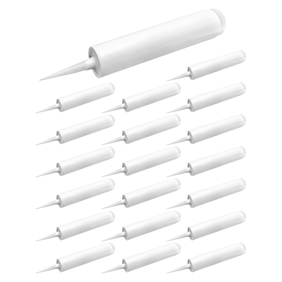 Empty Caulk Tube, 20 Pack 10 Oz. Plastic Caulking- 4853680415970