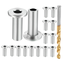 Stainless Steel Protector Sleeves for 1/8Inch Wire Rope Cable Railing, Railing Kit Wood Posts DIY Balustrade