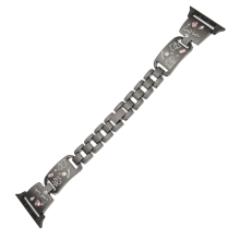 Bracelet for ,, Watch Band 40/41/42MM Women Girl Cute Stylish Diamond Strap Metal Black