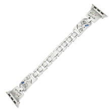 Bracelet for ,, Watch Band 40/41/42MM Women Girl Cute Stylish Diamond Strap Metal Silver