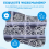 180 Pcs A1288 Split Galvanized R-Type Latch Bolt Cotter Pin Lockpin R Shape 9