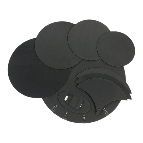 Drum Mute Pads Set,10Pcs Foam Pads,Soundproof Cotton Heads Replacement 1