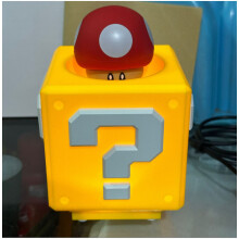 (Style 1) Bros Mario Super Night Lamp Question Mark Star Rechargeable Bedroom Mushroom
