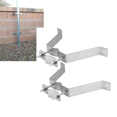 Heavy-Duty Wall Mount Pair for TV Antenna Mast with (2) Brackets Adjustable Mounting Bracket 2