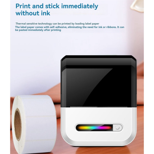 Mini Portable Printer Thermal Printing Sticker Pocket Self-Adhesive Label Maker 2