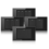 Wall Electrical Switches Light Switch 4 Gang 118mmx74mm Tempered Glass Panel Mechanical Button Black 7