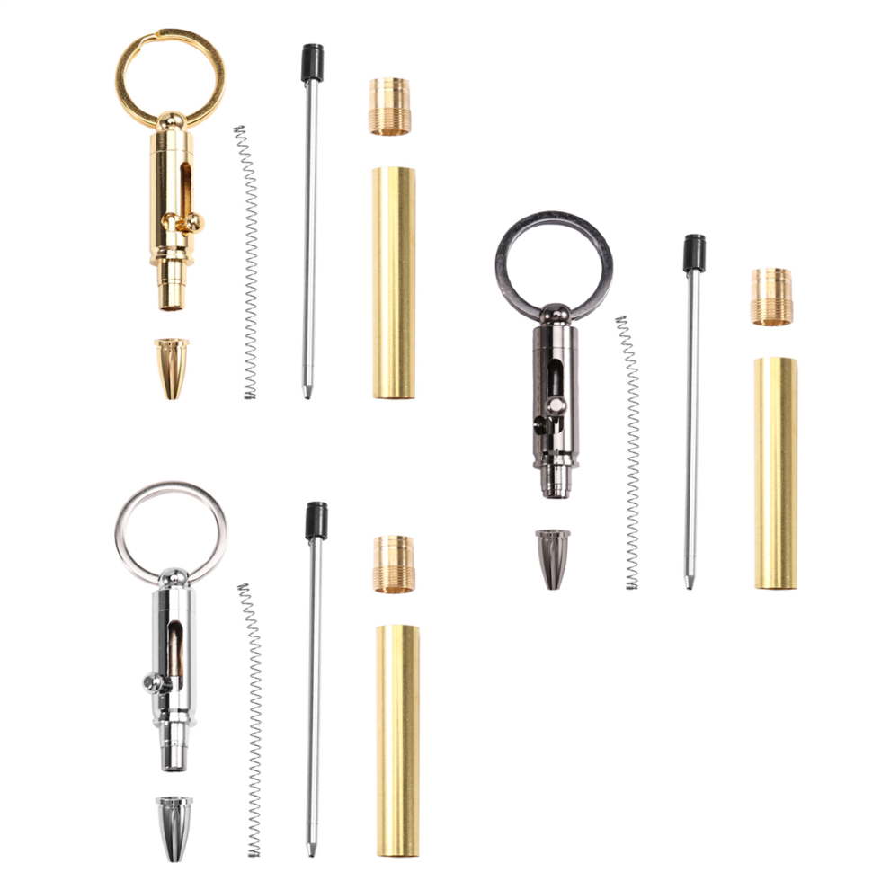 Saudism Wood Mini Bolt Pen/Keychain For Men Gift Woodturning Ballpoint Kit Turning Pen Kits