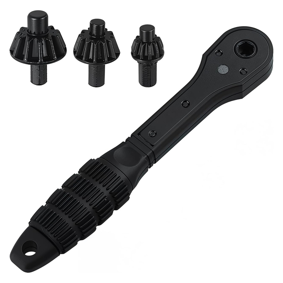 2-In-1 Ratchet Drill Chuck Key Wrench Universal Replacement Tool For Most Electric Drills 4853680427492