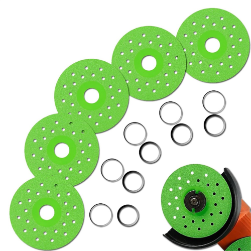 5Pcs 4.5 Inch Premium Diamond Cutting Disc for Angle Grinder - Ultra-Thin, Versatile Tile, Marble, Glass 2