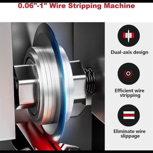 Manual Wire Stripping Machine Gauge 0.06-1 Inches,Scrapping Copper Peeler Machine, Stripper Tool 2