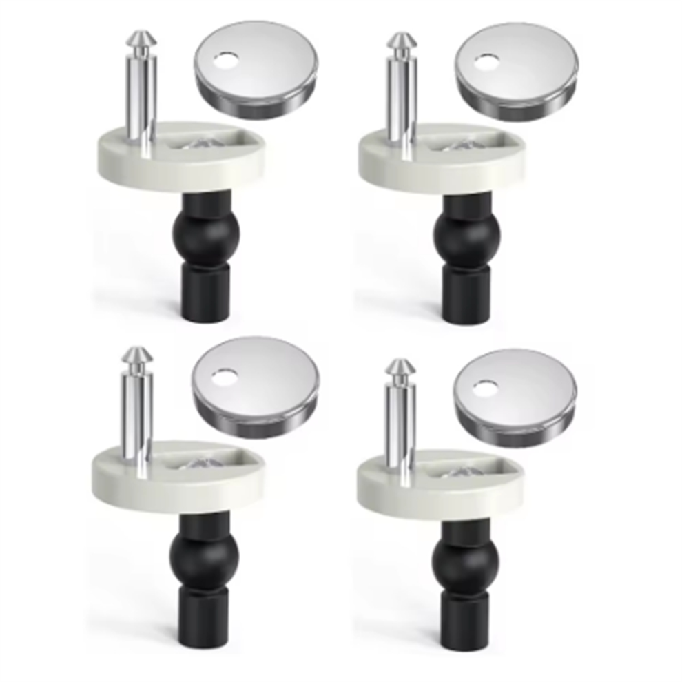 Toilet Seat Bolts & Screws Quick Release Top Hinge Fixings Expanding Rubber Nut Replacement Kit 4853680432861