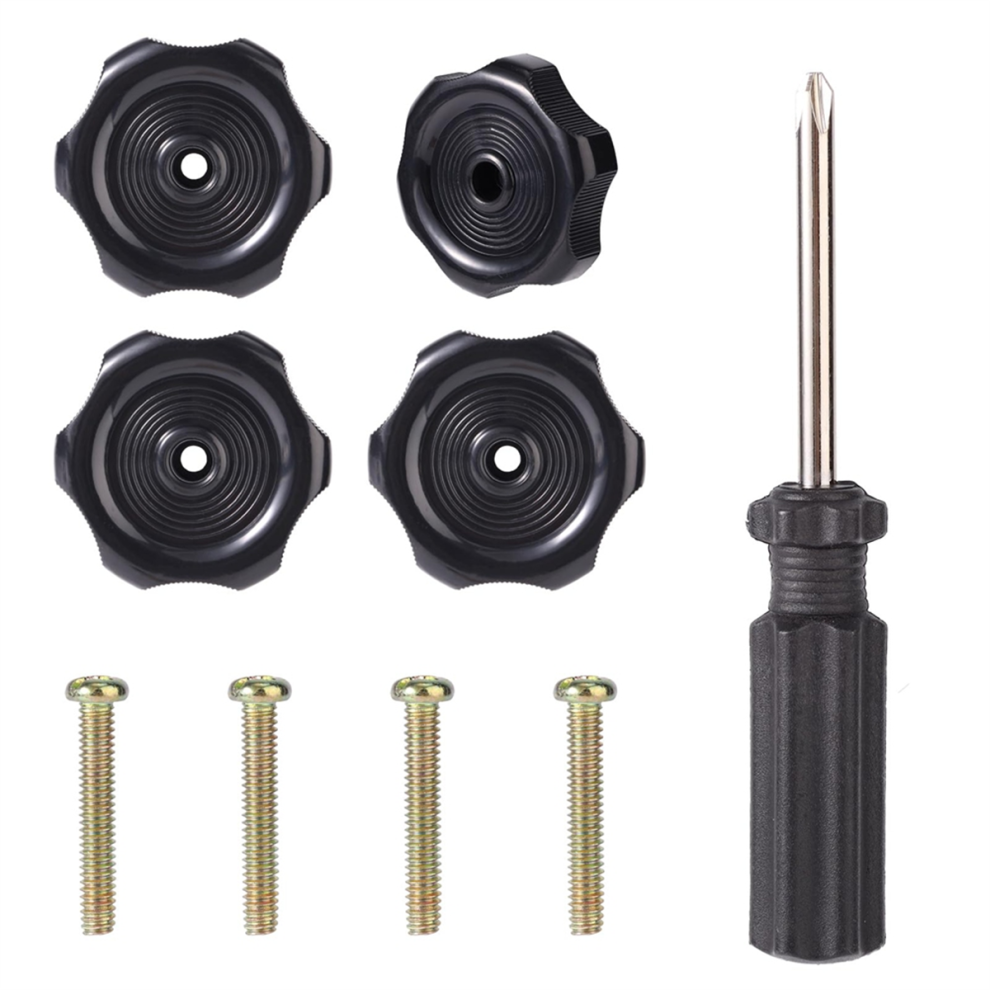4 Pack Rv Window Knob & Vent With Screwdriver, 1/2In Shaft 2-1/4In Diameter Trailer Latch Replacement Easy Install 4853680433059