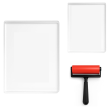 5x7 and 8x10inch Gel Plate, Waterproof Washable Printing Plate with Rubber, Suitable for Card Making, Arts