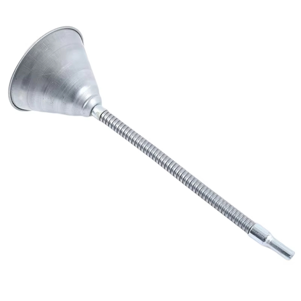 34Cm Flexible Metal Petrol Funnel Oil Water Pour Spout Car Van Tools For Engine Oil,Gasoline,Engine Fluids 4853680432250
