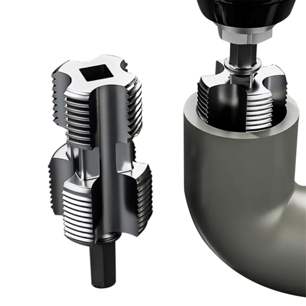 4-Point 6-Point Water Pipe Inner Hole Opener Electric Drill Hexagonal Universal Tapping Hand Drills-image-OPC-PJ8D752-NEW