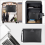 Fireproof Document Bag with Lock, Zipper Closure, Storage Pouch for A4 Letter Size Document, Cash,Cell Phone,Tablet 8