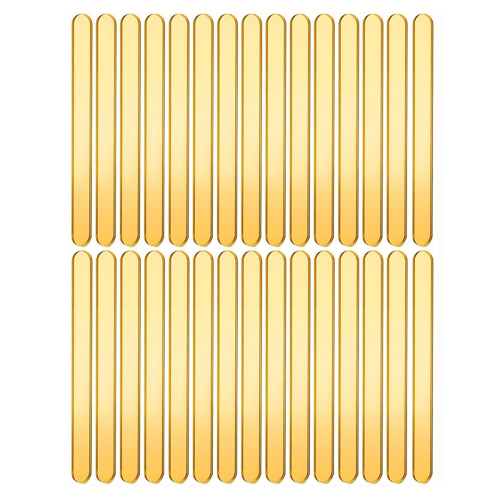 35pcs Gold Acrylic Popsicle Sticks, Reusable Sticks for Cakesicle Bulk Glitter 1