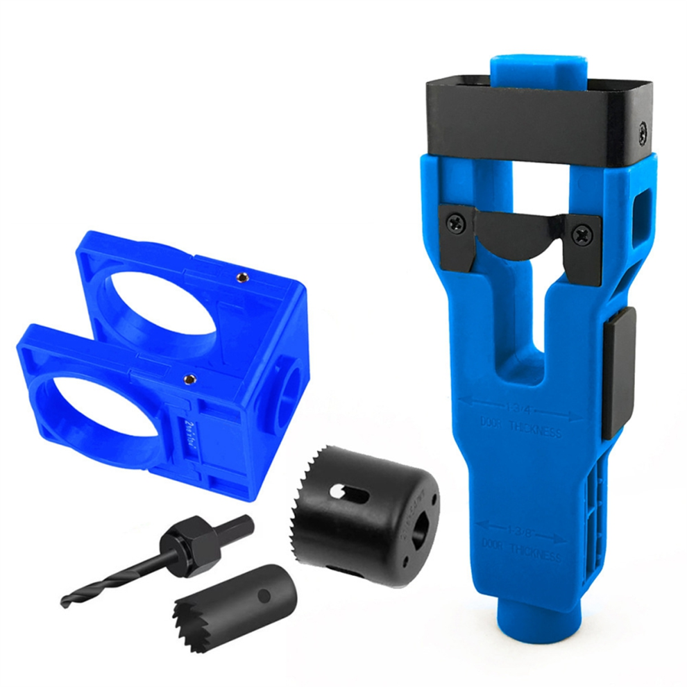 Door Latch Mortise Tool,Door Installation Kit For 1-3/4In Or 1-3/8In Thick Wooden With Lock Hole Saw C 4853680436296