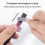 Cylindrical Pencil Sharpener Makeup -Hole Cosmetic Lip Liner Removable Lid Pink 5