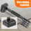 Carpet Stretcher Knee Metal with Tilting Teeth Adjustable Length Non Slip Handle 7