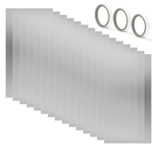 15PCS Sandblast Cabinet Lens Cover 23x11in Abrasive Window Blasting Inner Protector Clear Sand Blast Film