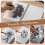 40 Pcs Sketch Drawing Tools Blending Stump Set Accessories with Sandpaper Pencil Sharpener Extension Tool Erasers 7