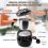 Wax Melter, Candle Making Kit, Pot 1000ml Capacity, Jars for Candles, US Plug 3