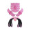 (Pink) Electric Muscle Training Machine Hip Trainer Abdominal Arm Trainer Body Slimming Fat 1