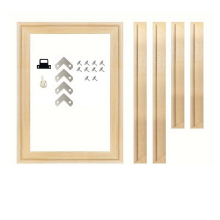 2 Pack 12inx16in DIY Wood Canvas Stretcher Bars, Frames Kit-Easy to Assemble,Wooden Kit for Oil Painting