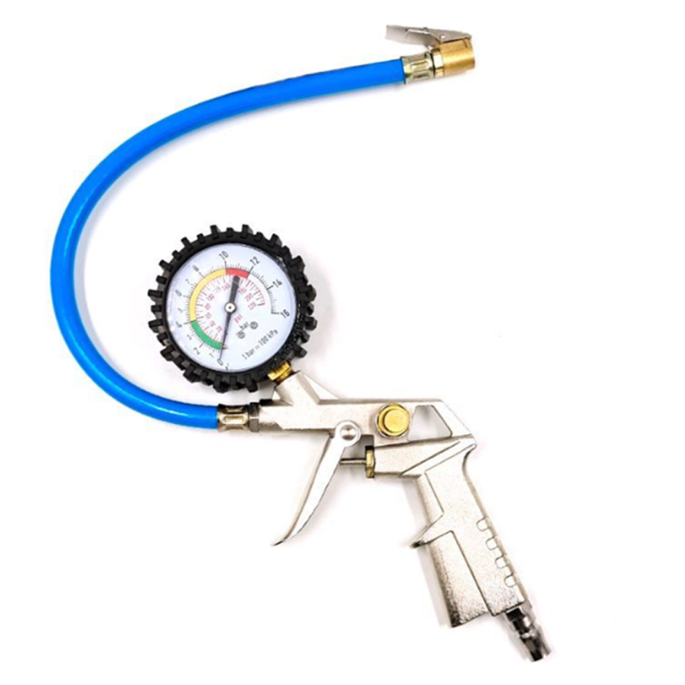 Tire Pressure Gauge Universal Inflator & Deflator Tool With Air Chuck For Cars Trucks 4853680450162
