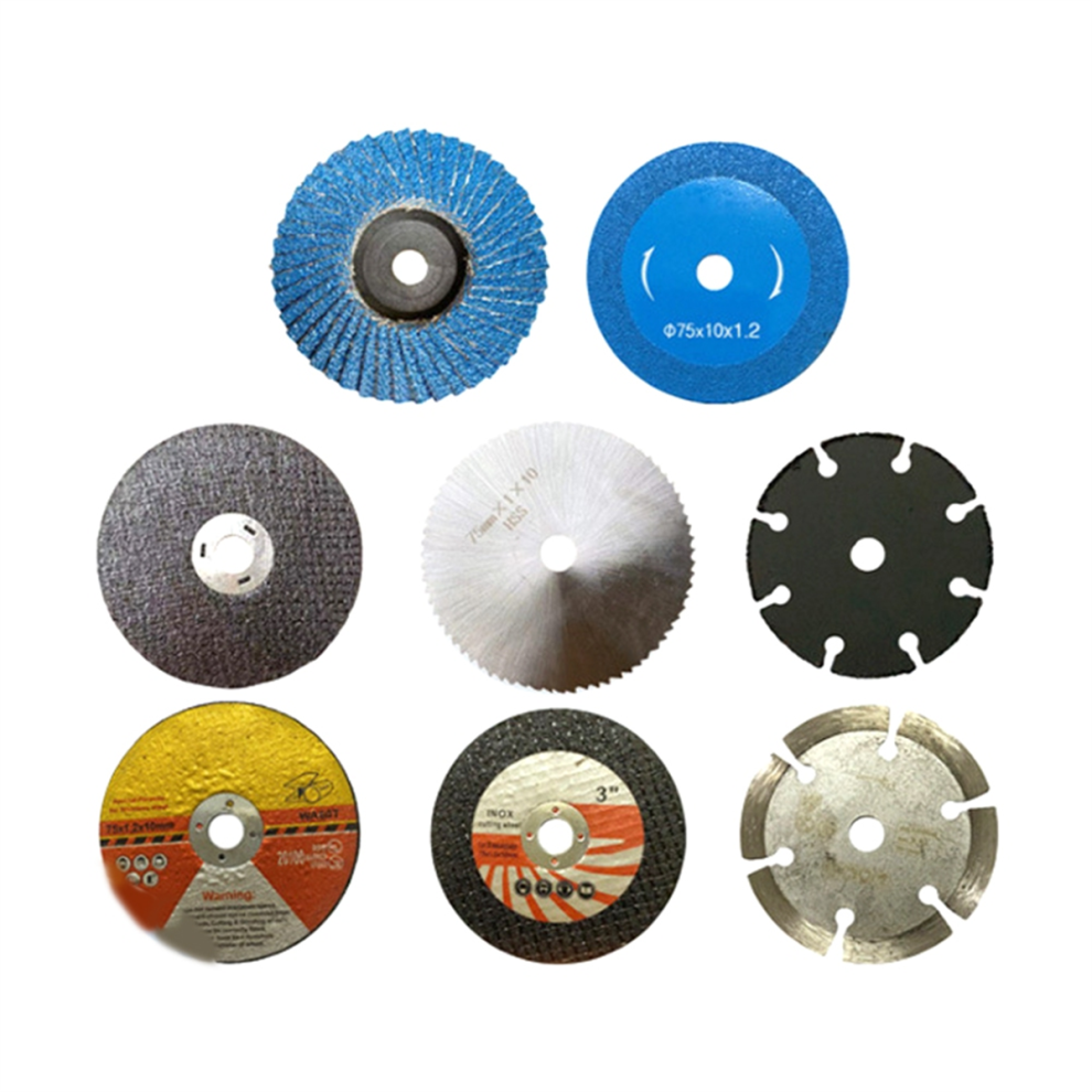 8Pcs 75Mm Cutting Disc For 10Mm Bore Angle Grinder Metal Circular Saw Blade Flat Flap Grinding Wheel Sanding Pads Tool 4853680449074