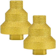 2pcs Diamond Core Drill Bit,20-35-50mm Chamfer Multi-Layer Conical Hole Opener,Diamond Step Bit with Shank M10