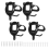 4Pcs Bridle Holders, Black, Metal, Hooks, Holder with Additional Horse Hook 2