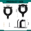 4Pcs Bridle Holders, Black, Metal, Hooks, Holder with Additional Horse Hook 9