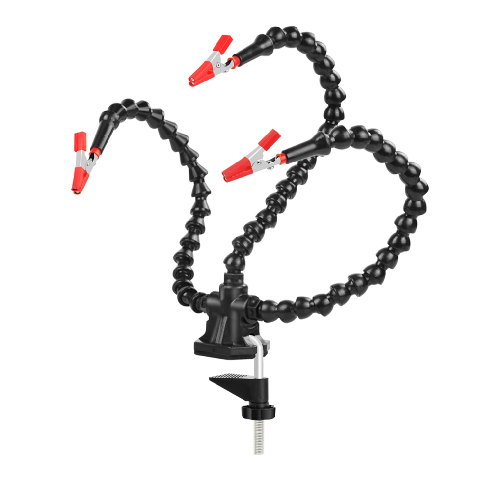 Desk Clamp Soldering Third Hand Tool 3 Flexible Arms Station Holder For Electronic Repair 4853680446844