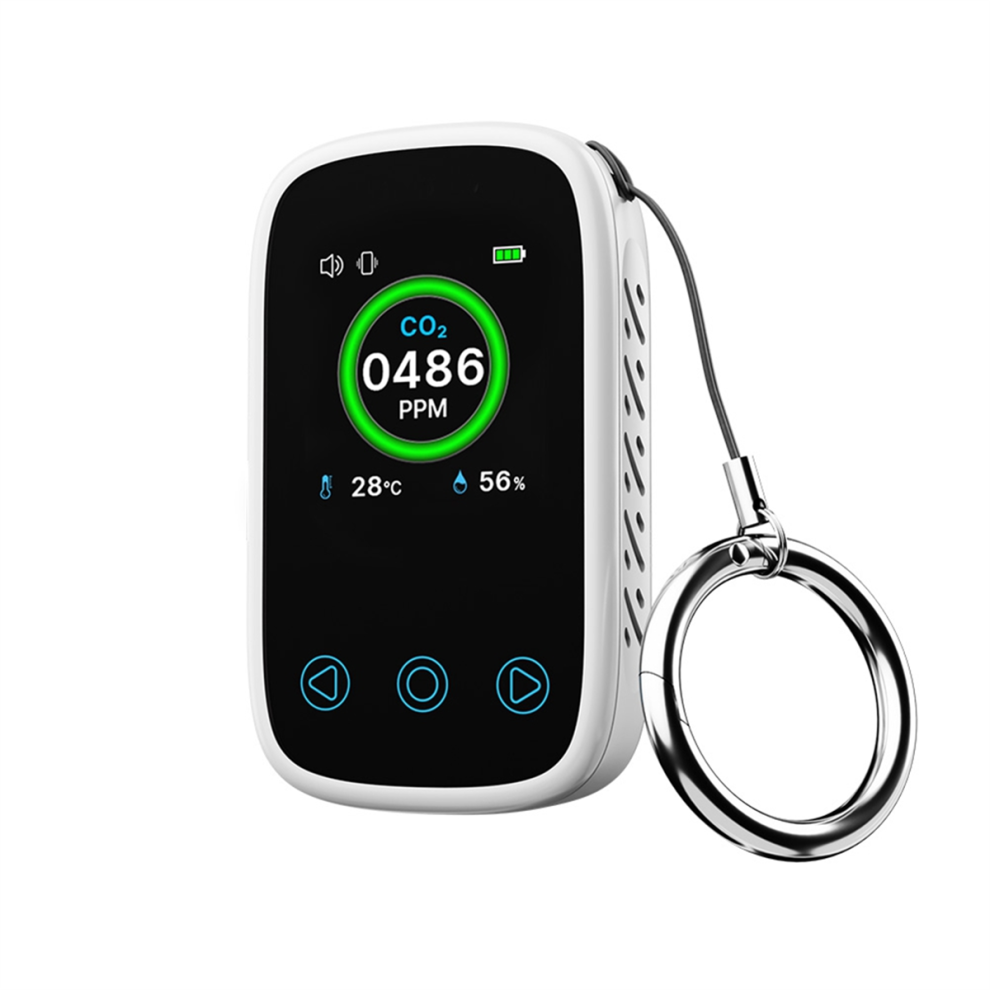 Digital Portable Carbon Dioxide Detector With Alarm Mini Temperature & Humidity Meter Co2 For Indoor 4853680446509