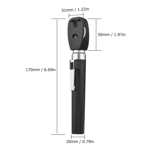 Direct Ophthalmoscope 5 Different Apertures Professional Portable Handheld Eyes Ophthalmic Diagnostic 2