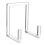 Plate Stand for Display, Clear Acrylic Square Holder Tabletop Picture Frame Easel Book, 1Pack 1