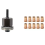 Manual Rivet Screw Riveter Nut Tool Adapter Metal License Plate Simple Installation 11pc 1