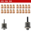 Manual Rivet Screw Riveter Nut Tool Adapter Metal License Plate Simple Installation 11pc 8