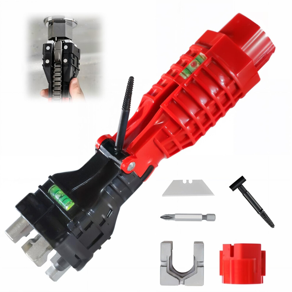 18-In-1 Multifunctional Sink Wrench, Plumbing Tool For Faucet & Installation, Undersink Basin Wrench 4853680454610