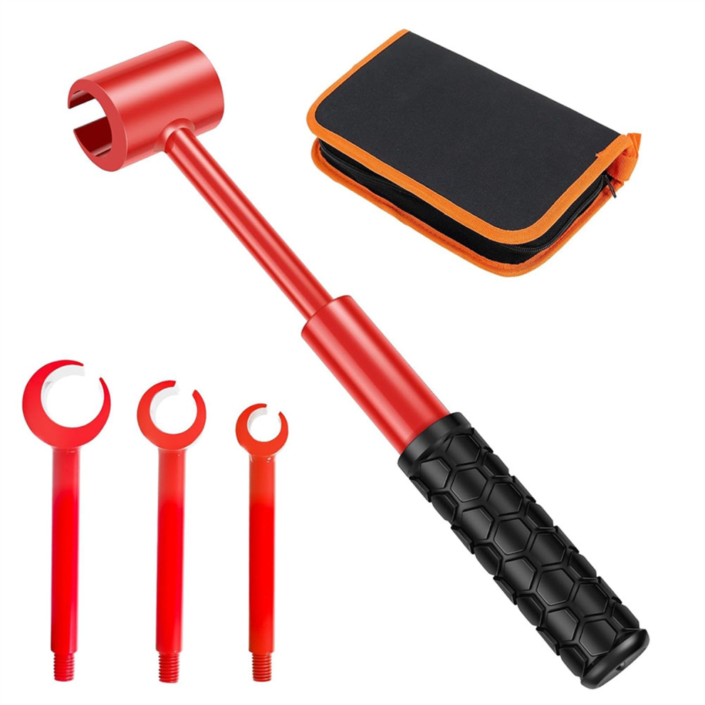 Hinge Adjustment Wrench Set, 4 In 1 Door Tool Steel Adjusting Wrench, For Residential And Commercial 4853680455488