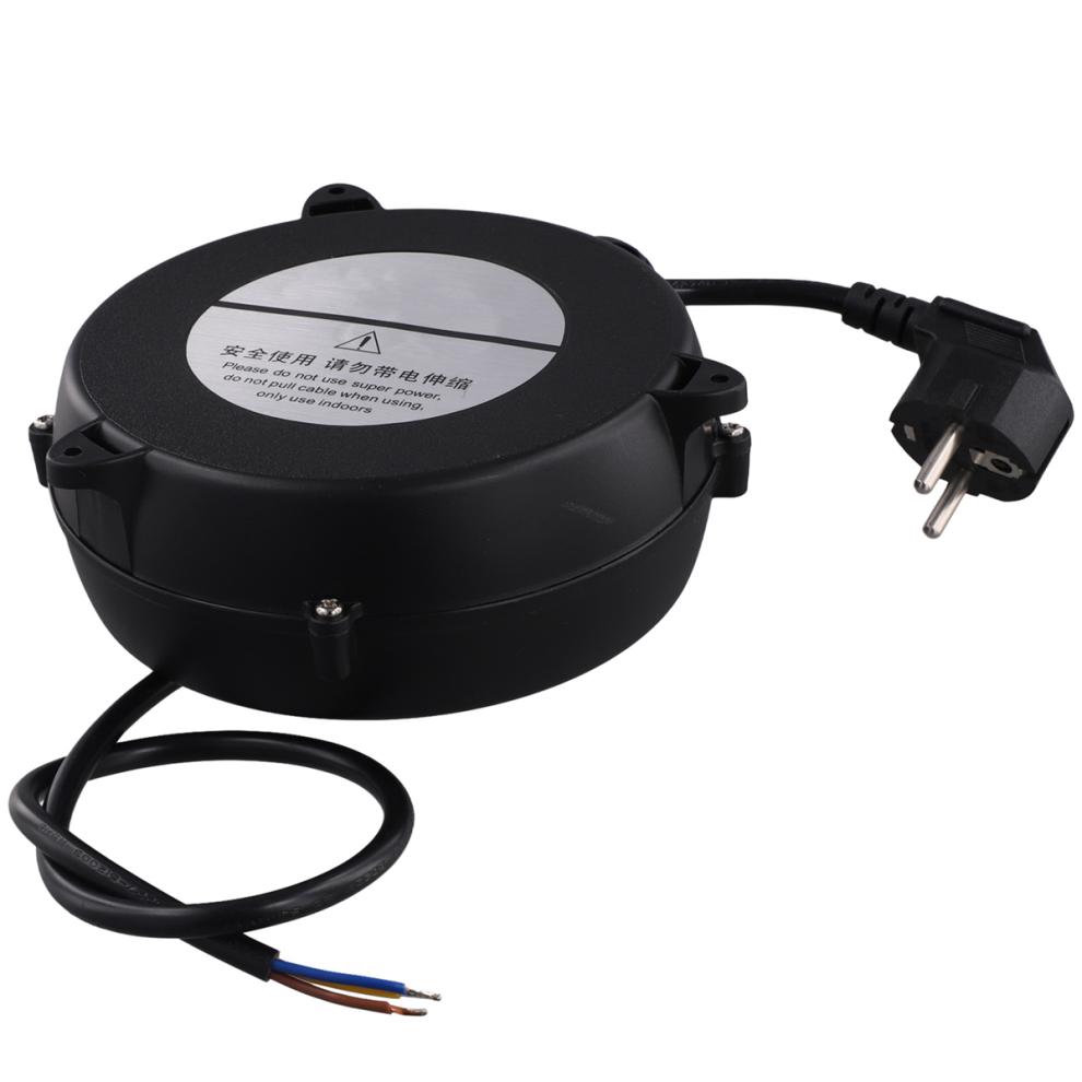 Small Automatic Retractable Wire Winding Device, Storage Reel, Reel Eu Plug 4853680455433