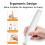 Electric Eraser for Artists, Rechargeable Kit, 20 Refills, Automatic Portable Drawing White 4