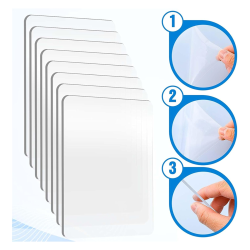 8 Pcs Clear Acrylic Cutting Pads, Plate Pads for Embossing Crafting 2