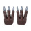 (Red) 2PCS Dinosaur Claws Toys, Soft Latex Realistic Velociraptor Claws Cosplay 1